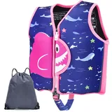 YIKANWEN Neopren Schwimmweste für Kinder und Babys, ideale Schwimmhilfe für Jungen und Mädchen im Alter von 6 bis 9 Jahren und 30-40 kg, (L)