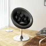 Maison Exclusive - Cocktailsessel Schwarz Kunstleder - Schwarz