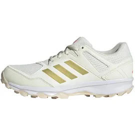adidas Damen Fabela Rise Hockey-Schuhe, Off White/Gold met./Crystal Sand, 44 EU
