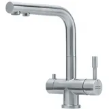 Franken Atlas Clear Wasserhahn 3 Wege Silber