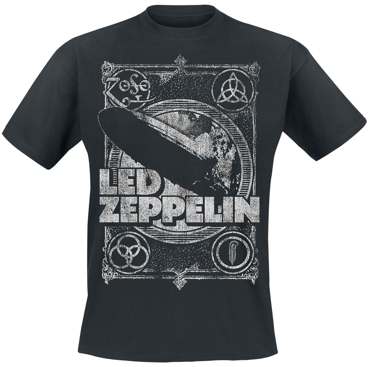 Led Zeppelin T-Shirt - Shook Me - S bis 4XL - für Männer - Größe L - schwarz  - Lizenziertes Merchandise! - L