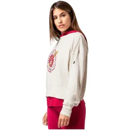 super.natural Rocket260 Pullover Fresh White / Sangria / Gold XL