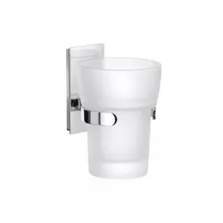 Smedbo Pool Zahnputzbecherhalter mit mattem Glas