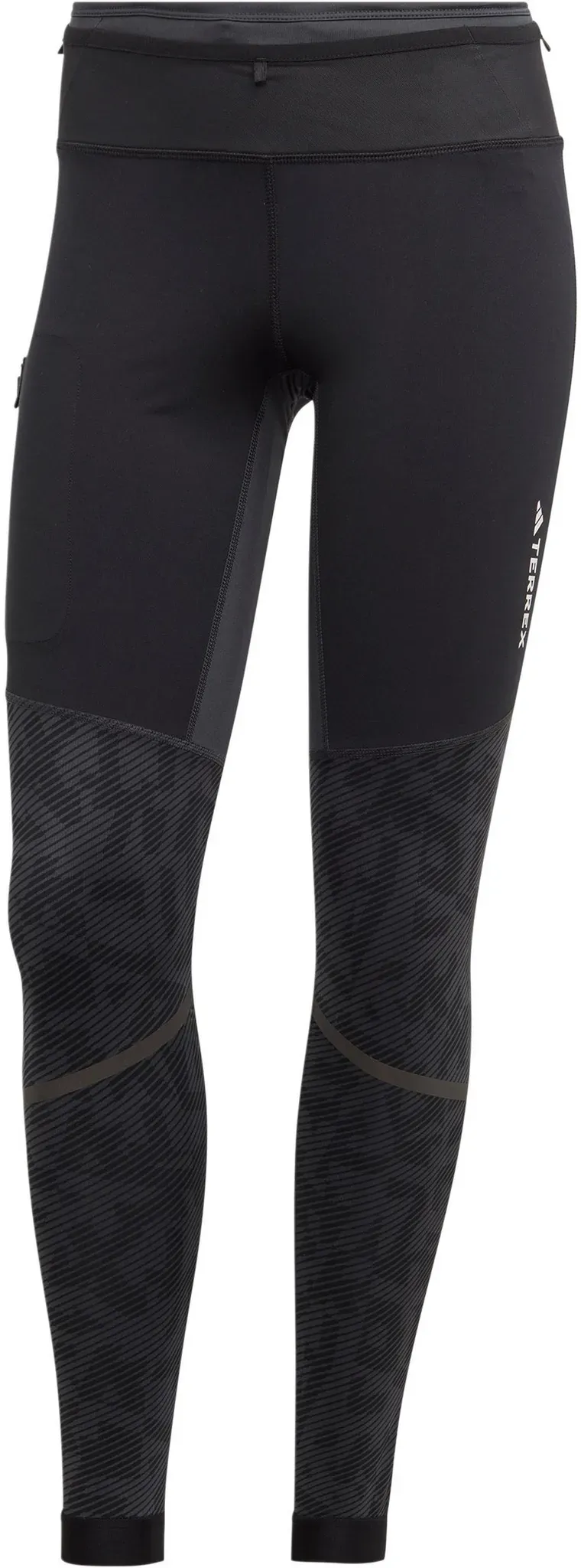 adidas AGRAVIC Lauftights Damen in carbon, Größe 42 - schwarz