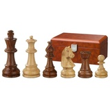 Philos Spiel, Schachfiguren Sigismund, Königshöhe 78 mm, in Holzbox
