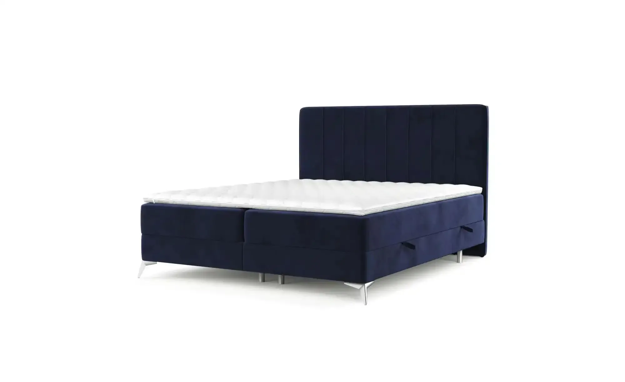 maison de rêve Boxspringbett mit Stauraum  Aggaz , blau , Maße (cm): B: 182 H: 120