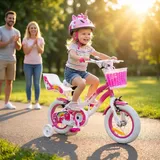 ACTIONBIKES MOTORS Unicorn 12 Zoll RH 28 cm pink