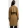 khujo Damen lange Übergangsjacke Mantel klassischer Trenchcoat mit Taillengürtel und Gehschlitz hintenRula2 Canary Green Gr. L - L