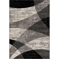 Teppich SANAT "Vintage 1690", grau, B:200cm H:13mm L:290cm, Kunstfaser, Teppiche, Vintage Optik, Wohnzimmer, Kurzflor