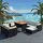 vidaXL Polyrattan Lounge-Set 10-tlg. schwarz inkl. Auflagen 42753
