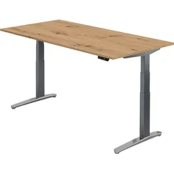 bümö elektrisch höhenverstellbarer Schreibtisch 200x100 cm mit Memory-Steuerung - Design Schreibtisch höhenverstellbar elektrisch, elektrischer