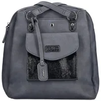 Rieker Henkeltasche, Damen-Tasche, Umhängetasche, auch als Rucksack tragbar blau|schwarz