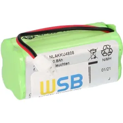 Notbeleuchtung Akku kompatibel zu IL570001 / 42A5-002 Ni-MH F2x2 4,8V 800mAh