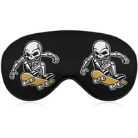 Skateboard Totenkopf-Schlafmaske, weiche Augenbinde, tragbare Augenmaske mit verstellbarem Riemen für Männer und Frauen