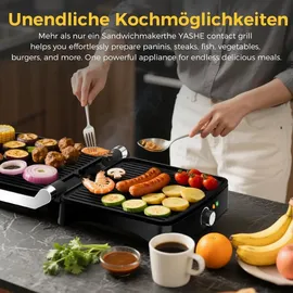 yashe Kontaktgrill 2000W schwarz