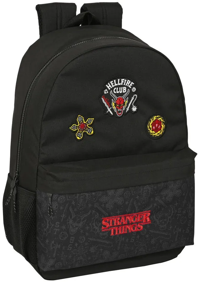 Schulrucksack Stranger Things - Schwarz, Ergonomisch und Stylisch für echte Fans!