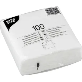 Papstar Servietten 1-lagig, 33x33 cm weiß