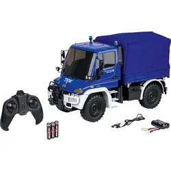 CARSON 1:12 MB Unimog U300 THW 2.4GHz 100%RTR R/C Spielfahrzeug, Blau