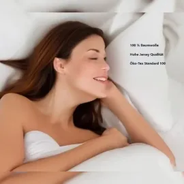 EXKLUSIV HEIMTEXTIL Jersey Kissenbezug Hülle 2 Sparpack Set mit Reißverschluss hochwertige Qualität 80 x 80 cm sand