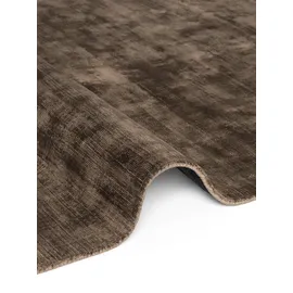 vikosa Noemi braun, B:120cm H:10mm L:180cm, Viskose, Teppiche, Teppich, Dezenter Glanz, Weich, Seidenoptik, Viskose, Wohnzimmer, Schlafzimmer