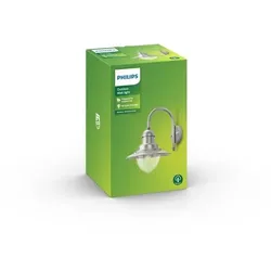 Philips 01652/52 / pn Außenwandleuchte Rainrop 1x60w | E27 | IP44 - Edelstahl