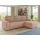 Sofnet Eckcouch Cord 5-Sitzer Rosa