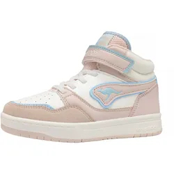 Sneaker KANGAROOS "K-CP Dunkin Mid EV", Gr. 30, crystal gray, blau sky, Synthetik, Textil, sportlich, Schuhe