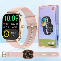 Smartwatch Herren Damen mit Telefonfunktion, 2.02" Zoll Touchscreen Smart Watch mit Bluetooth Anrufe, Uhr Damen Herren mit 120+ Sportmodi, Pulsuhr ... - Rosa