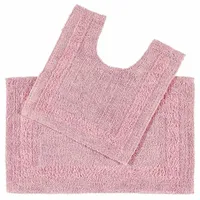 Homescapes 2-tlg. Badgarnitur rosa, Aus 100% Baumwolle & Homescapes