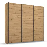 RAUCH "Kleiderschrank Schrank Garderobe Wäscheschrank Ankleide OTELI", braun (eiche artisan), B:203cm H:229cm T:68cm, Holzwerkstoff, Schränke, Schwebetürenschrank, in verschiedenen Dekor- und Hochglanzfarben