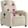 vidaXL Massagesessel Kunstleder 88 x 97 x 0 cm Creme mit Fernbedienung