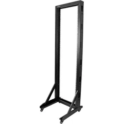 StarTech.com 2 Post Server Rack mit Rollen - stabile Stahl konstruktion