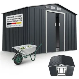 Juskys Geräteschuppen XL Anthrazit