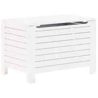 VidaXL Truhe mit Deckel RANA Weiß 100x49x54 cm Massivholz