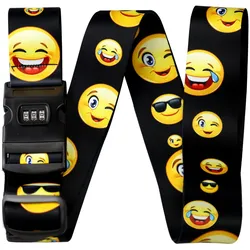Basi 0006-0311 Koffergurt Emoji Smiley Länge 20cm Breite 5cm Gepäckgurt