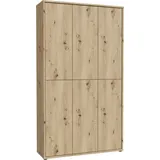 Forte Alice Springs Schuhschrank 109,2 x 34,9 x 191,9 cm beige