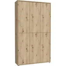 Forte Alice Springs Schuhschrank 109,2 x 34,9 x 191,9 cm beige