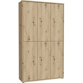 Forte Alice Springs Schuhschrank 109,2 x 34,9 x 191,9 cm beige