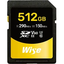 Wise SDXC UHS-II V60 512 GB Speicherkarte