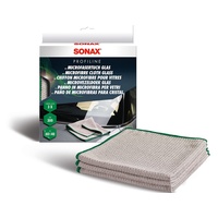 SONAX MicrofaserTuch Glas (3 Stück) saugfähig und fusselfrei für streifenfreie Sauberkeit von Scheiben und Glasoberflächen / Art-Nr. 04515410