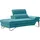 Egoitaliano "Princess, elegantes Designsofa mit erstklassigem Sitzkomfort", inkl. verstellbarem Kopfteil und edle Designmetallfüße grün