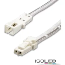 ISOLED MiniAMP Verlängerung male-female, 2-polig, weiß, max. 3A,