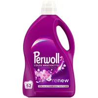 Perwoll Renew Blütenrausch Flüssigwaschmittel (52 Wäschen), Feinwaschmittel für Buntwäsche & Weißes, Color Waschmittel verleiht intensive Frische mit blumigem Duft