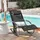 SoBuy Sonnenliege 63 x 87 x 150 cm Schwarz