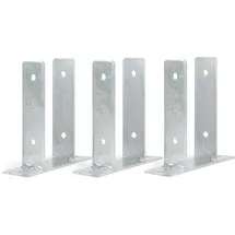 GAH Alberts Alberts 213015 U-Pfostenträger | zum Aufschrauben | feuerverzinkt | lichte Breite 91 mm | 3er Set