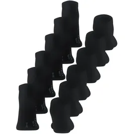 Falke Happy Sneakersocken 6er Pack Schwarz 43-46