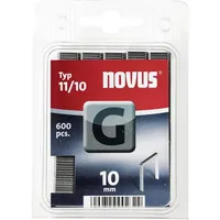 Novus Flachdrahtklammer 11 L10xB10,6mm Draht-B1,25mm Stahldrverz KT NOVUS