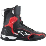 Alpinestars Superfaster Motorradschuhe, schwarz/rot/weiß, 9.5