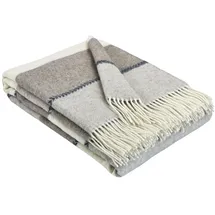 STTS International FARO Plaid 140 x 200 cm Beige/Braun/Weiß