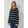 s.Oliver Gestreifter Pullover im Relaxed Fit Schwarz / Weiß 4XL